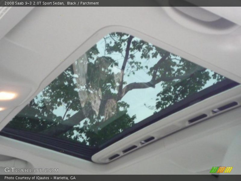 Black / Parchment 2008 Saab 9-3 2.0T Sport Sedan
