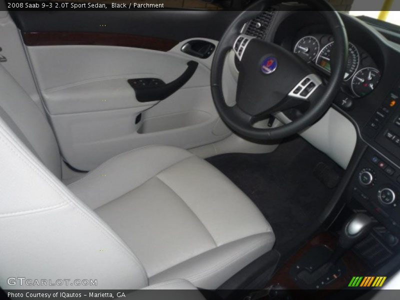 Black / Parchment 2008 Saab 9-3 2.0T Sport Sedan