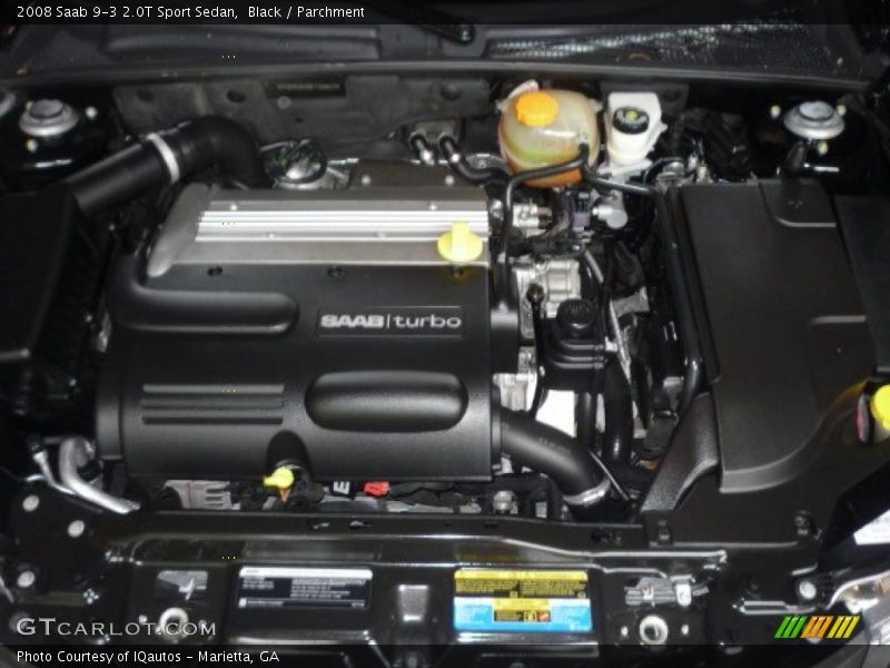 Black / Parchment 2008 Saab 9-3 2.0T Sport Sedan