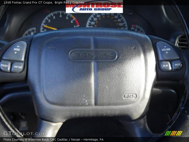 Bright Red / Graphite 1998 Pontiac Grand Prix GT Coupe