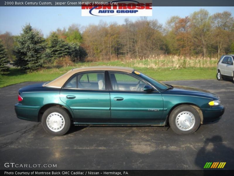 Jasper Green Metallic / Medium Gray 2000 Buick Century Custom