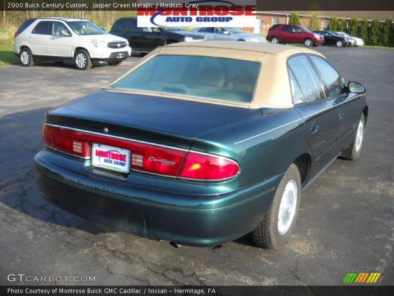 Jasper Green Metallic / Medium Gray 2000 Buick Century Custom