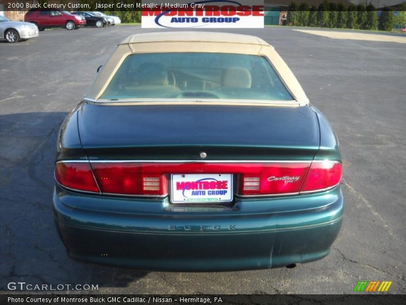 Jasper Green Metallic / Medium Gray 2000 Buick Century Custom