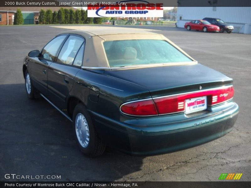 Jasper Green Metallic / Medium Gray 2000 Buick Century Custom