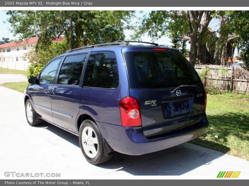 Midnight Blue Mica / Gray 2003 Mazda MPV ES