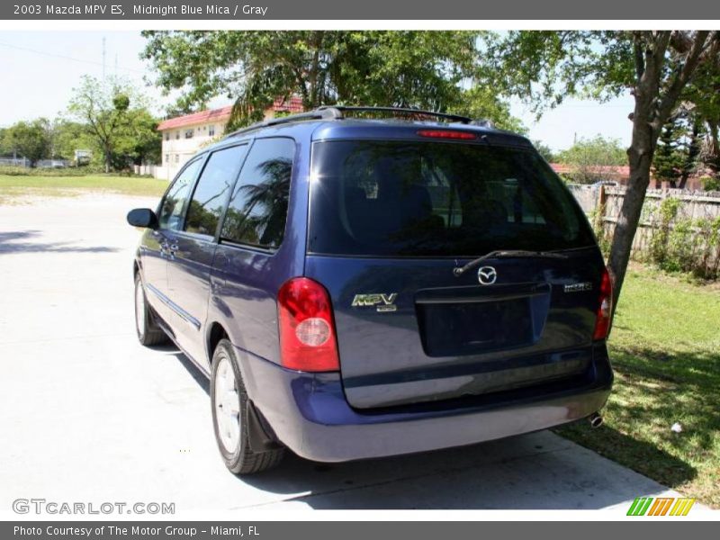 Midnight Blue Mica / Gray 2003 Mazda MPV ES
