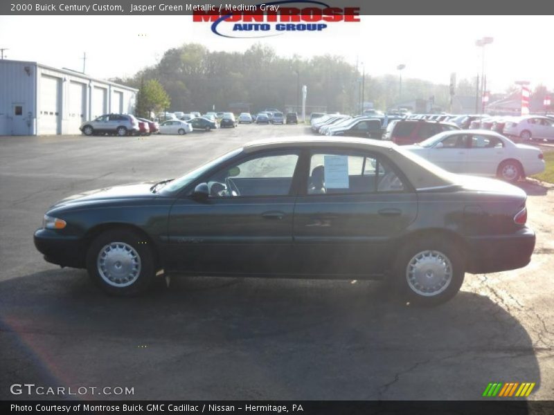 Jasper Green Metallic / Medium Gray 2000 Buick Century Custom