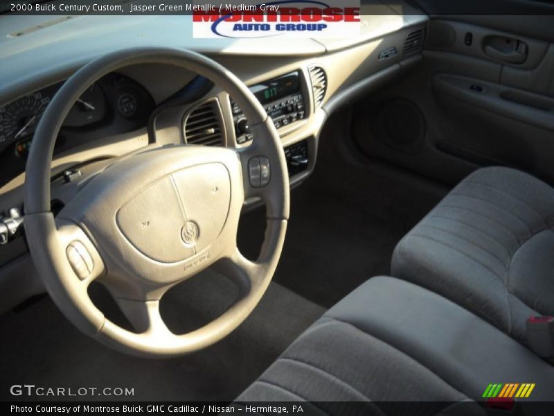 Jasper Green Metallic / Medium Gray 2000 Buick Century Custom