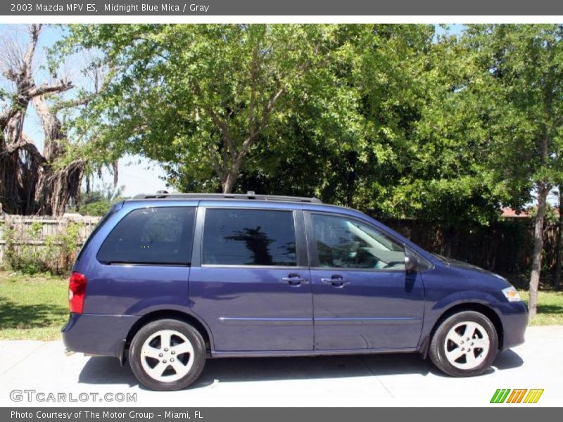 Midnight Blue Mica / Gray 2003 Mazda MPV ES