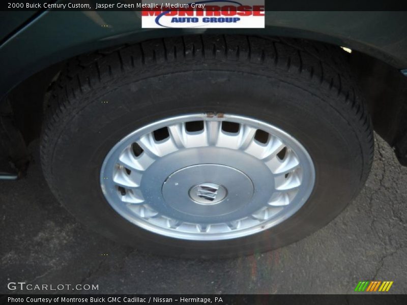 Jasper Green Metallic / Medium Gray 2000 Buick Century Custom