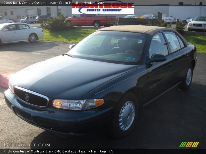 Jasper Green Metallic / Medium Gray 2000 Buick Century Custom