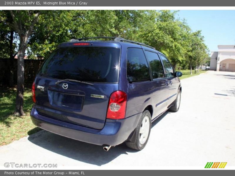 Midnight Blue Mica / Gray 2003 Mazda MPV ES