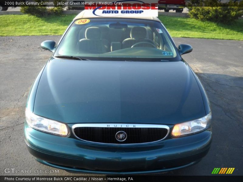 Jasper Green Metallic / Medium Gray 2000 Buick Century Custom
