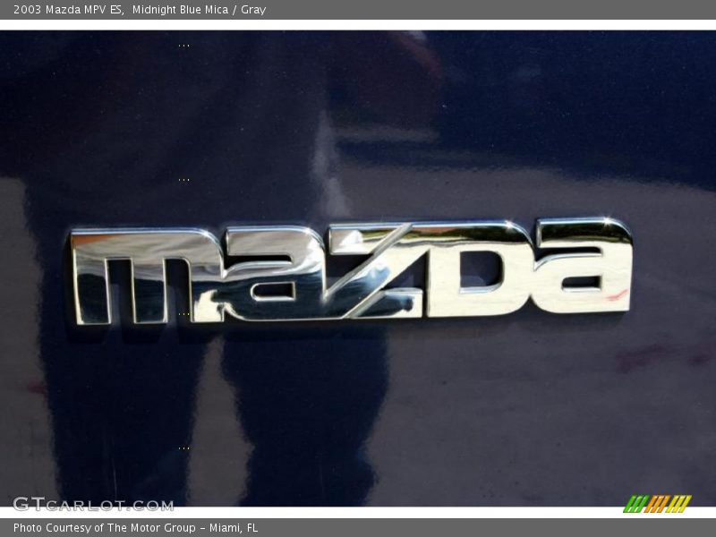 Midnight Blue Mica / Gray 2003 Mazda MPV ES