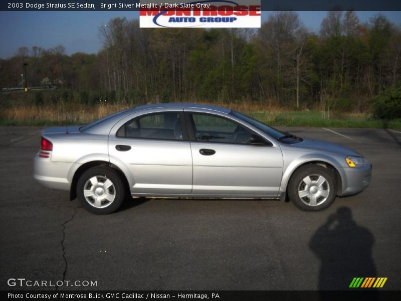 Bright Silver Metallic / Dark Slate Gray 2003 Dodge Stratus SE Sedan