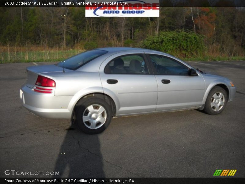 Bright Silver Metallic / Dark Slate Gray 2003 Dodge Stratus SE Sedan