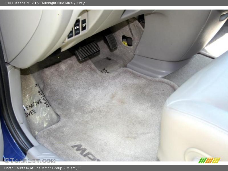 Midnight Blue Mica / Gray 2003 Mazda MPV ES