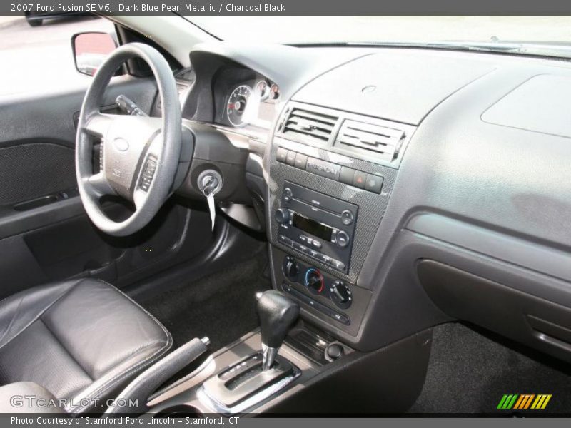 Dark Blue Pearl Metallic / Charcoal Black 2007 Ford Fusion SE V6