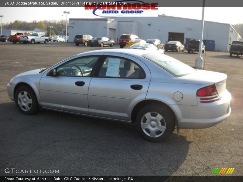 Bright Silver Metallic / Dark Slate Gray 2003 Dodge Stratus SE Sedan