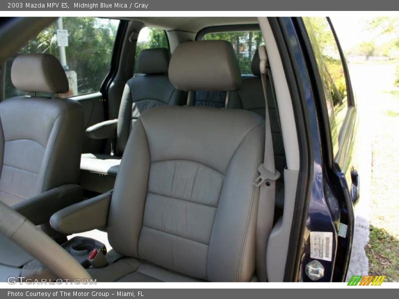 Midnight Blue Mica / Gray 2003 Mazda MPV ES