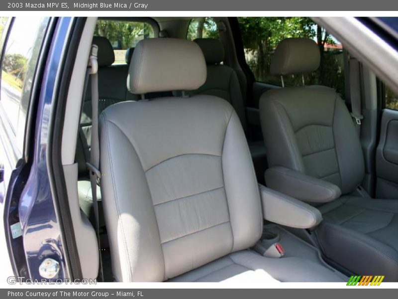 Midnight Blue Mica / Gray 2003 Mazda MPV ES