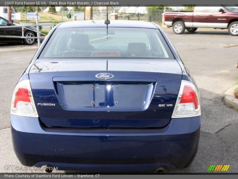 Dark Blue Pearl Metallic / Charcoal Black 2007 Ford Fusion SE V6