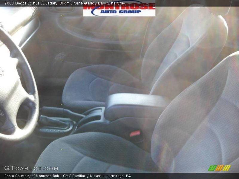 Bright Silver Metallic / Dark Slate Gray 2003 Dodge Stratus SE Sedan