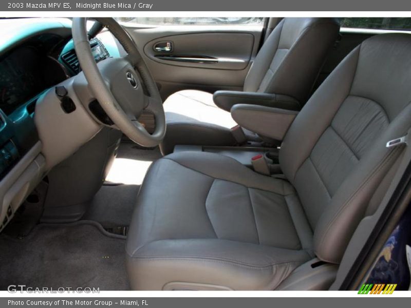 Midnight Blue Mica / Gray 2003 Mazda MPV ES