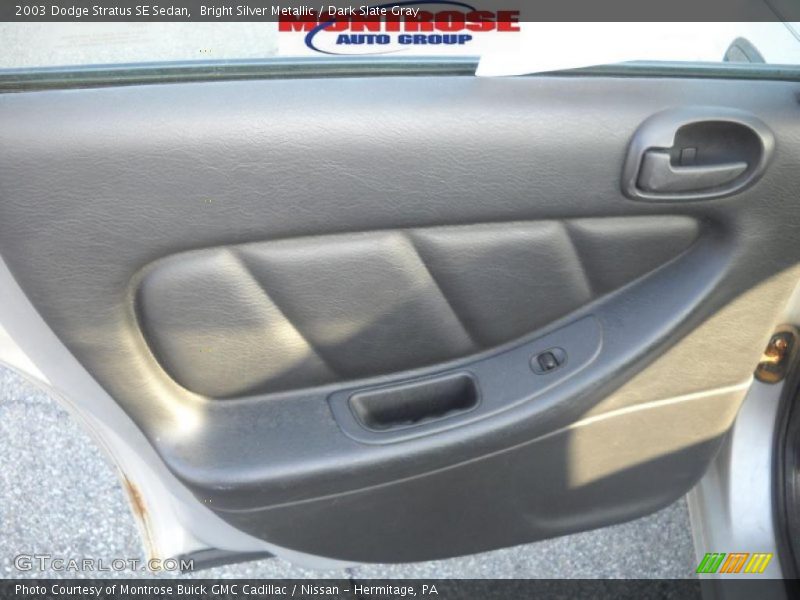 Bright Silver Metallic / Dark Slate Gray 2003 Dodge Stratus SE Sedan