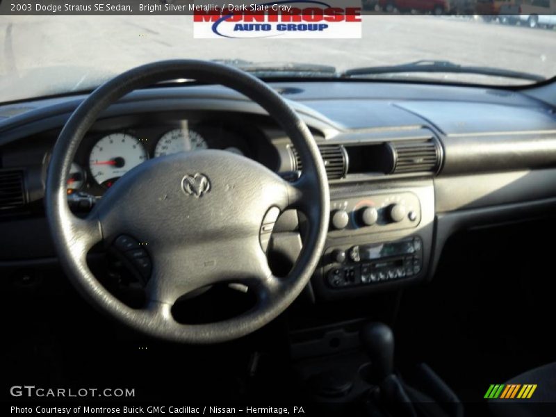 Bright Silver Metallic / Dark Slate Gray 2003 Dodge Stratus SE Sedan