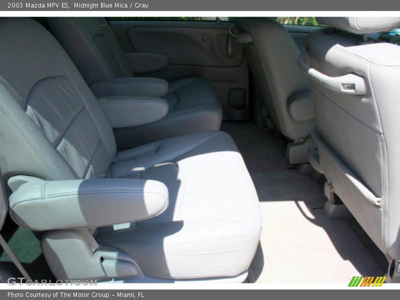 Midnight Blue Mica / Gray 2003 Mazda MPV ES