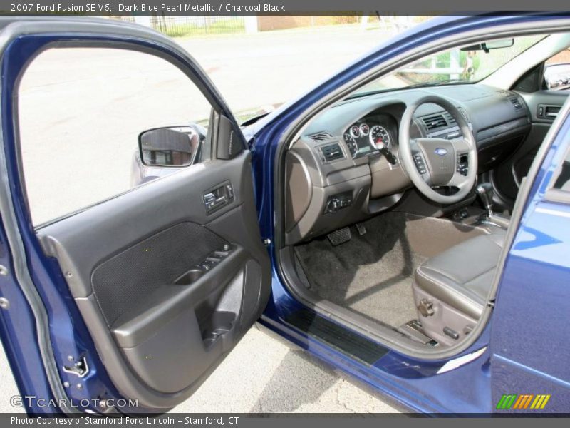 Dark Blue Pearl Metallic / Charcoal Black 2007 Ford Fusion SE V6