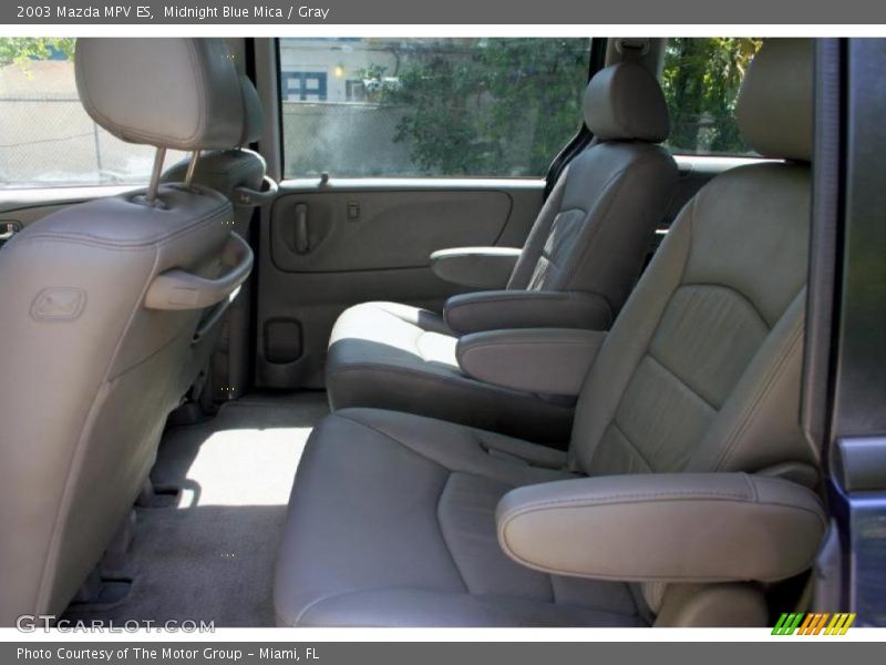 Midnight Blue Mica / Gray 2003 Mazda MPV ES