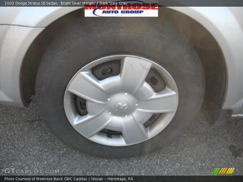 Bright Silver Metallic / Dark Slate Gray 2003 Dodge Stratus SE Sedan