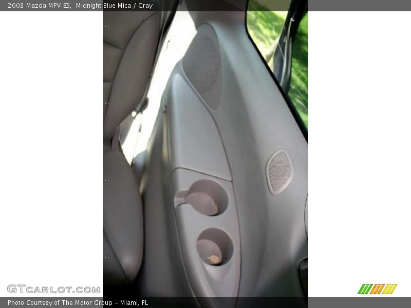Midnight Blue Mica / Gray 2003 Mazda MPV ES