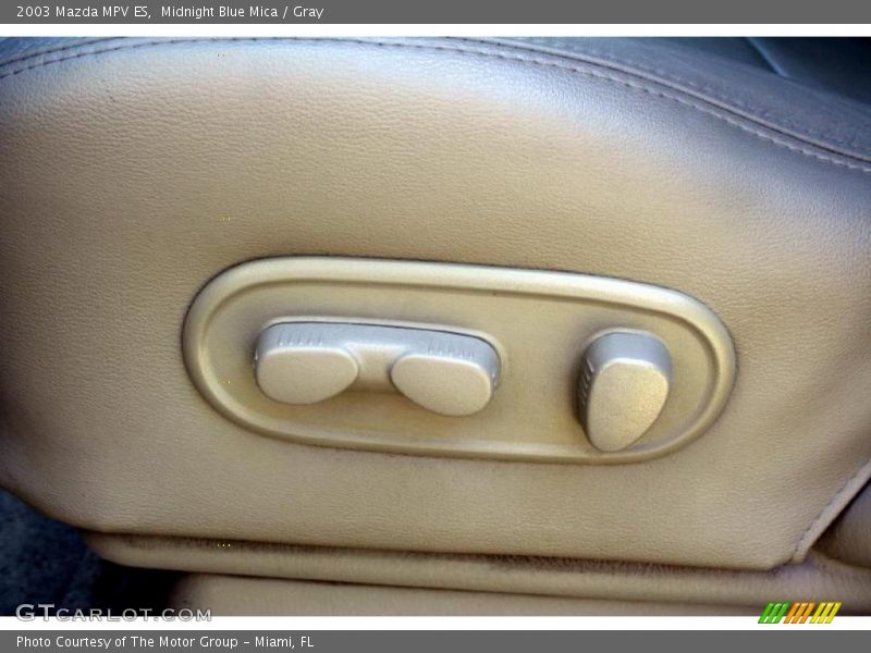 Midnight Blue Mica / Gray 2003 Mazda MPV ES