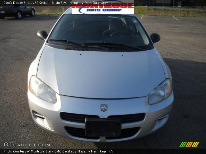 Bright Silver Metallic / Dark Slate Gray 2003 Dodge Stratus SE Sedan