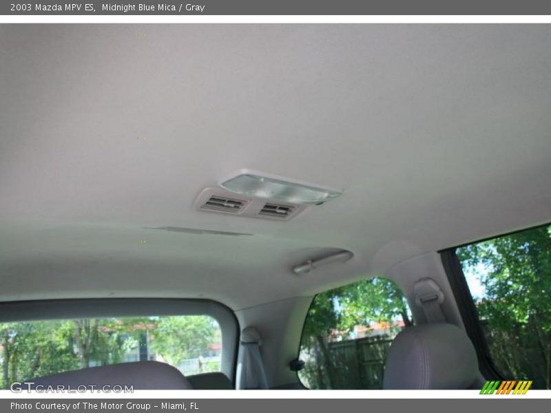 Midnight Blue Mica / Gray 2003 Mazda MPV ES