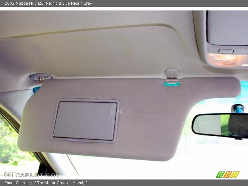 Midnight Blue Mica / Gray 2003 Mazda MPV ES