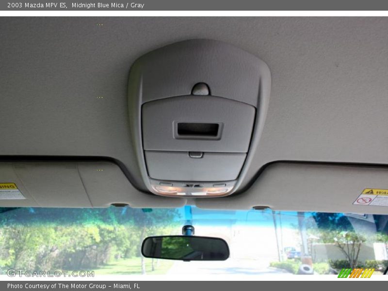 Midnight Blue Mica / Gray 2003 Mazda MPV ES