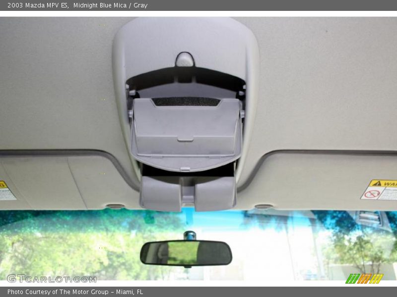 Midnight Blue Mica / Gray 2003 Mazda MPV ES