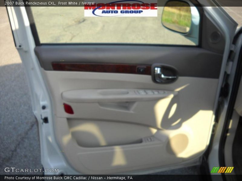 Frost White / Neutral 2007 Buick Rendezvous CXL