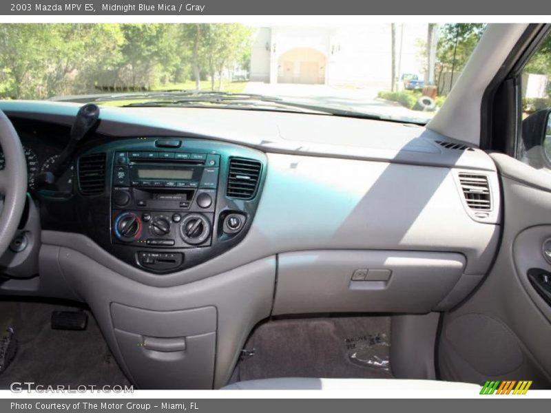 Midnight Blue Mica / Gray 2003 Mazda MPV ES