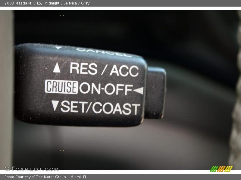 Midnight Blue Mica / Gray 2003 Mazda MPV ES