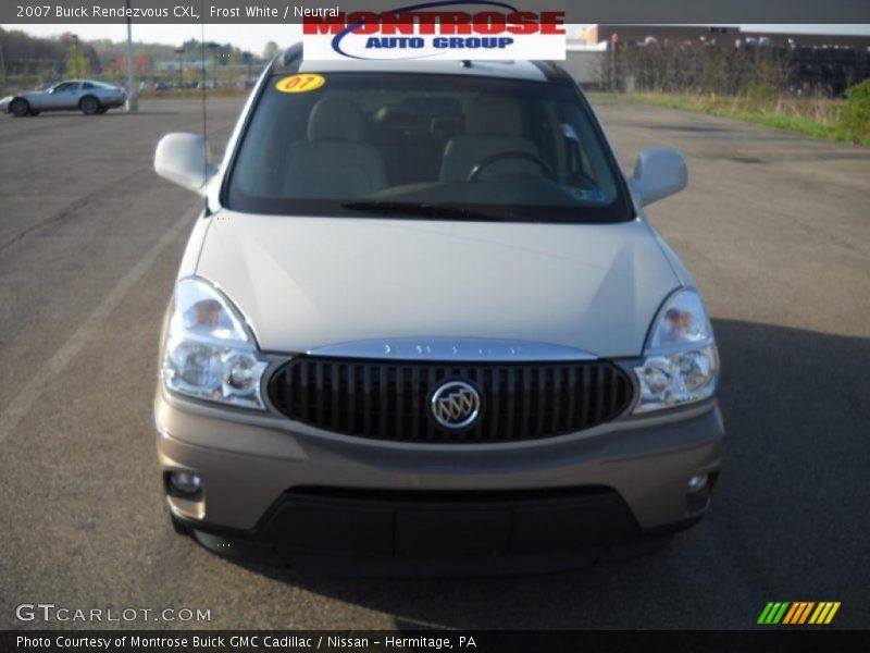 Frost White / Neutral 2007 Buick Rendezvous CXL