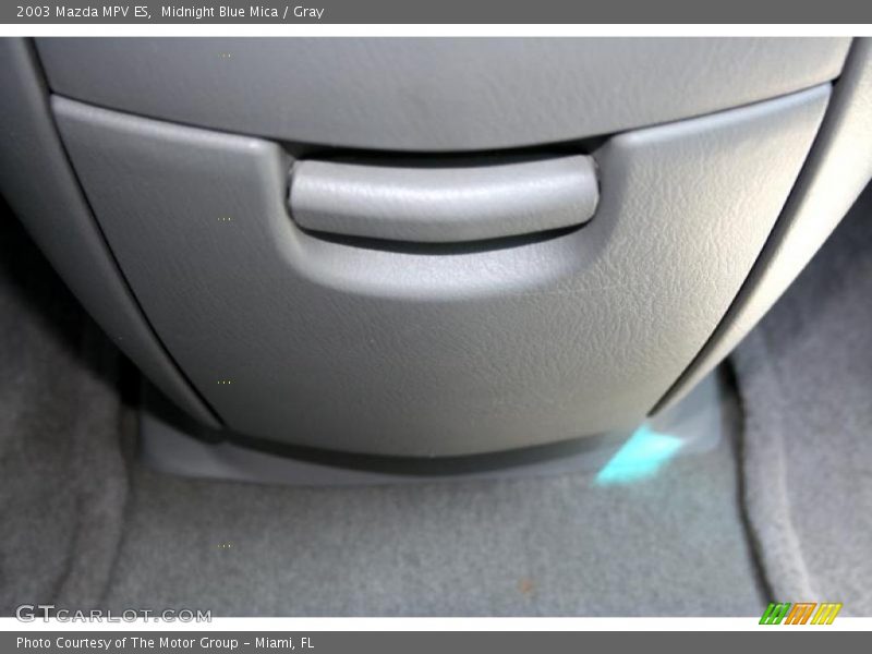 Midnight Blue Mica / Gray 2003 Mazda MPV ES