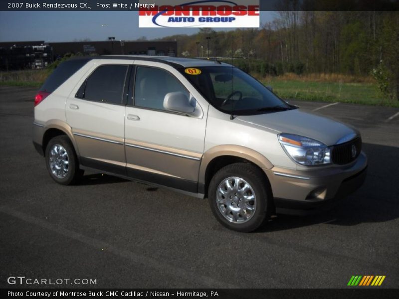 Frost White / Neutral 2007 Buick Rendezvous CXL