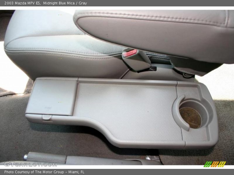 Midnight Blue Mica / Gray 2003 Mazda MPV ES