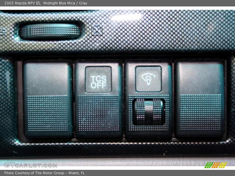 Midnight Blue Mica / Gray 2003 Mazda MPV ES