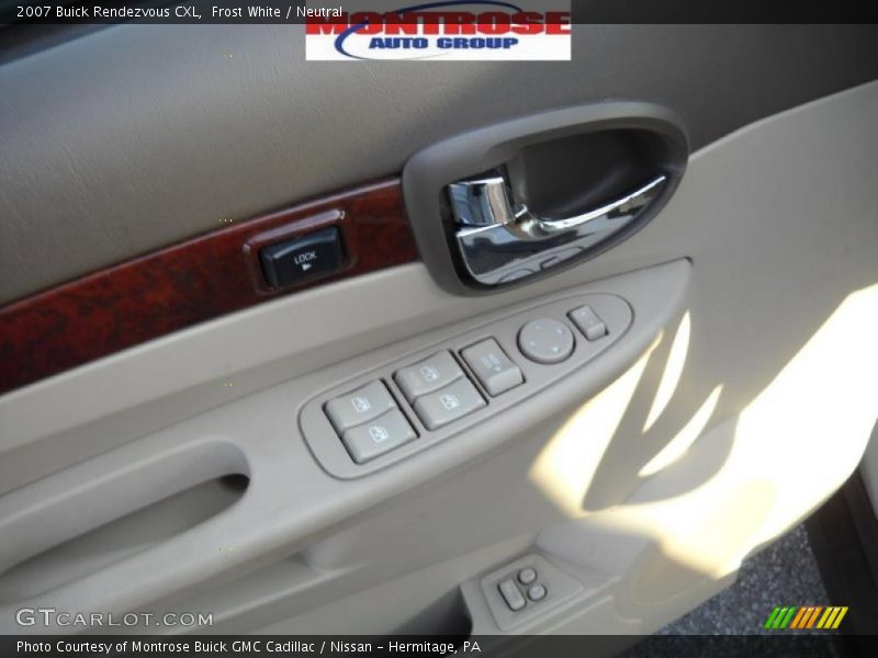 Frost White / Neutral 2007 Buick Rendezvous CXL